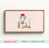 Fabric Shopping Digital Art for Frame TV